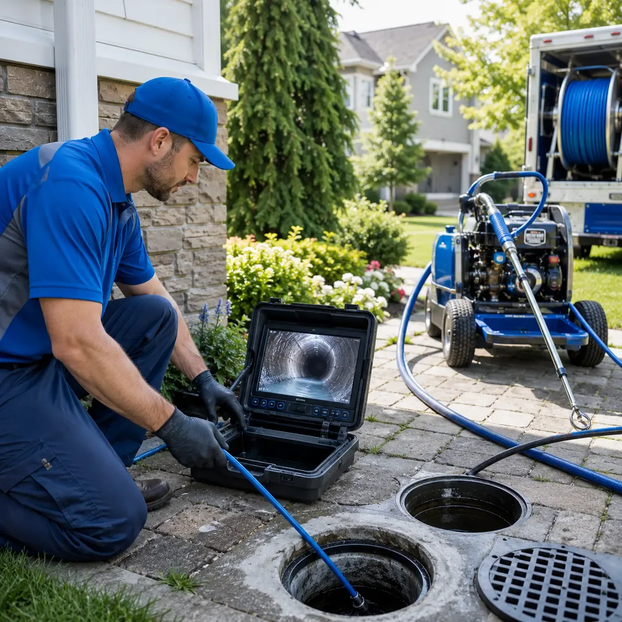 Outdoor drain cleaning professionals serving Bryn Mawr, PA